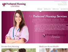 Tablet Screenshot of prefnurse.com